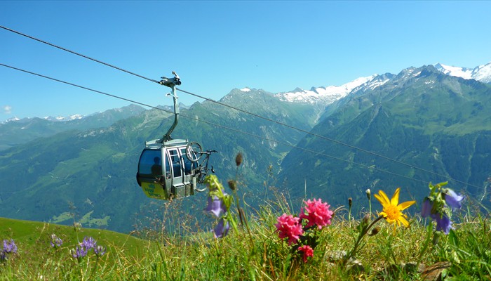 ... in 5 min. sind sie bei den Wildkogelbahnen.
